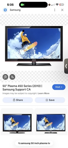 Samsung pn50b450 720p hd - 720p,