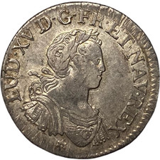 Louis XV(1715-1774) 1/4 d'écu