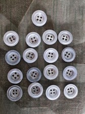 17 Boutons 15 mm en métal pour uniforme ou parka allemande - Militaria Orig WW2