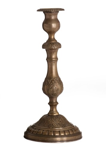 Ancien bougeoir bronze décor - ancien,