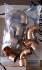 LOT DE 8 - Raccord coudé 90° à souder cuivre D.16 pour cuivre - TUYAU D EAU