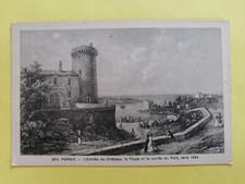 CPA Gravure 44 - PORNIC Loire Atlantique ENTRÉE du CHÂTEAU Plage Port vers 1845