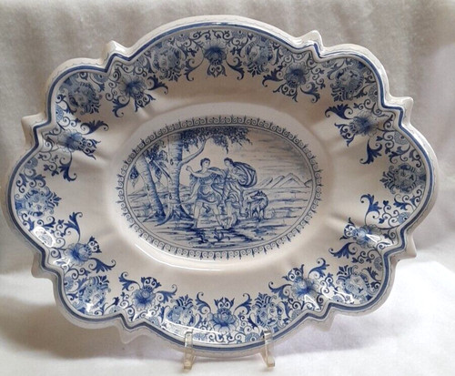 Grand plat faience - plat,