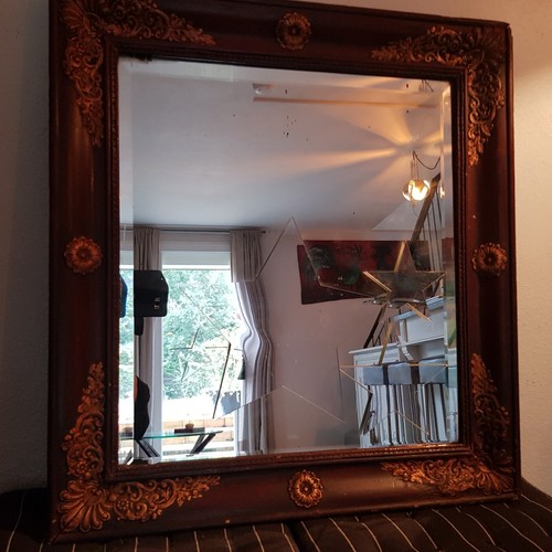 Miroir ancien rectangulaire - miroir,