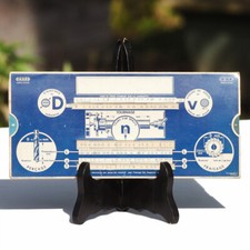 Ancienne régle à calcul abaque Omaro ( 1945 ) Perçage / Tournage / Fraisage