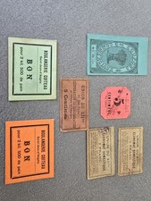 Bon Ticket Approvisionnement  Restriction Guerre