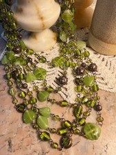 Collier perles verre soufflé