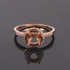 925 Argent 8 MM Rond Semi