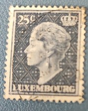 TIMBRE LUXEMBOURG Grand Duchess Charlotte 1949