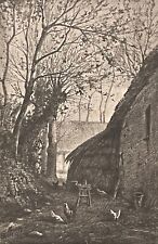 École de Barbizon Pantotypie Thiel ainé d'un fusain Smith (collection 25) 1877 