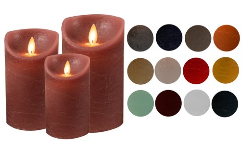 Bougie cire véritable led - cire,