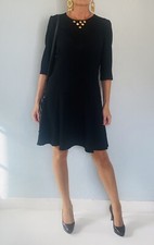 Robe noire évasée CLAUDIE