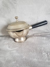 ANCIENNE PETITE CHOCOLATIERE EN METAL ARGENTE