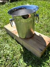 SEAU A Champagne INOX 18/10 JEAN COUZON ORFEVRE 1950 VINTAGE MADE IN FRANCE