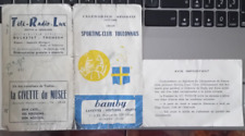 carte abonnement Sporting Toulon Saison 1959 _ 1960