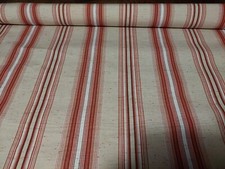 Coupon de toile transat store rayures marron roux 120 X 120 cm
