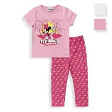 Pyjama Fille Disney MINNIE MOUSE Pantalon Long En Coton Avec Glitter 6033