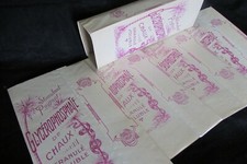 Antique French Set 5 Art Nouveau Unused Old Stock Glycerophosphate Pharmacy Box