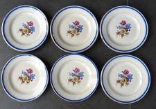 6 Assiettes à dessert en faïence de Sarreguemines et Digoin, modèle DOLLY (a)