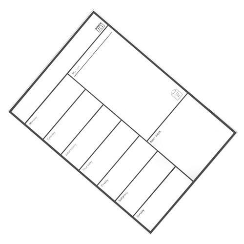 Tableau blanc magnétique - 3x(tableau,