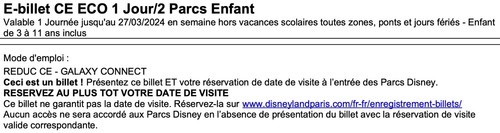 Billets disneyland paris - 2,