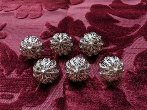 Set seven antique - seven, silver