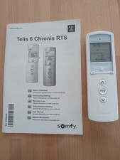Télécommandes SOMFY Telis 6 Chronis RTS Pure blanc pour volet avec manuel