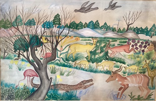 Peinture sur papier ecole - peinture,
