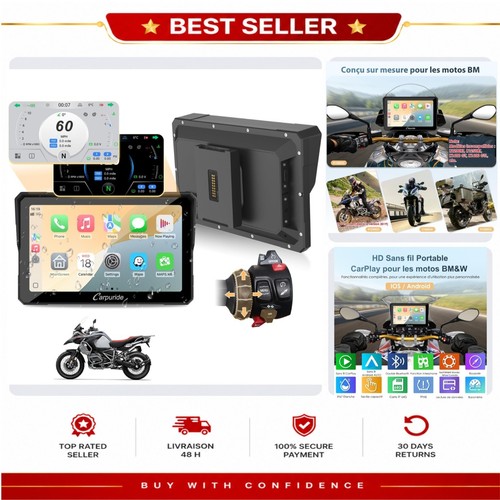 écran gps moto carpuride - gps,