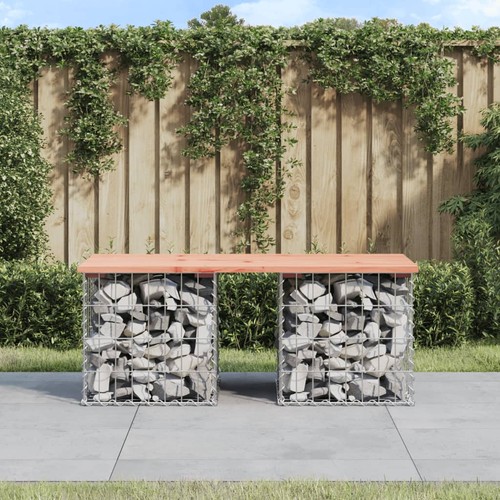 Banc jardin design gabion - jardin,