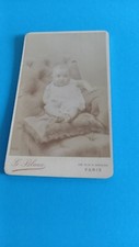 PHOTO CDV ENFANT BÉBÉ   PHOTOGRAPHE  G BLANC RUE ST ANTOINE  PARIS
