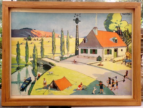 Ancienne affiche scolaire - ancienne,