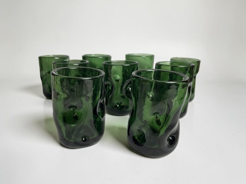 Vintage série neuf verres - , à