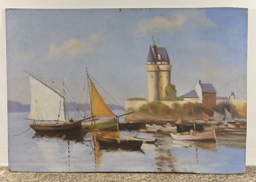 Huile sur panneau - de, bois