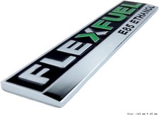 LOGO Flexfuel e85 ethanol flex fuel emblème auto voiture 3D