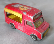 ANCIEN CAMION FOURGON MINIATURE MARCHAND GLACE MAJORETTE des années 80 FRANCE