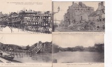 Lot of 4 old postcards