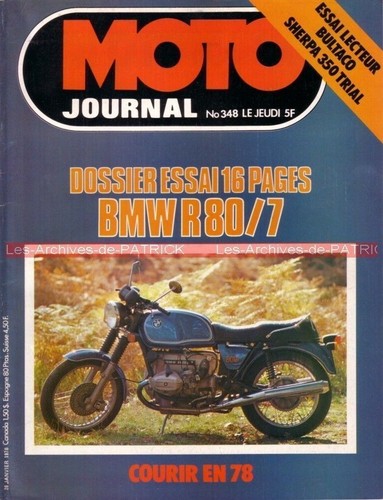 Moto journal 348 dossier bmw - ,