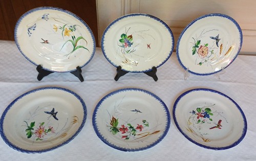 Anciennes assiettes plates - anciennes,