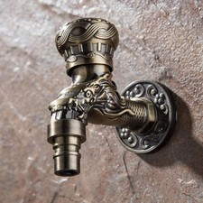 Robinet ancien mural bronze - ancien, en