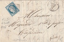 Lettre de Limoges à Capendu
