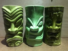 tiki mugs ceramique x3 cocktails decoration environ 48cl