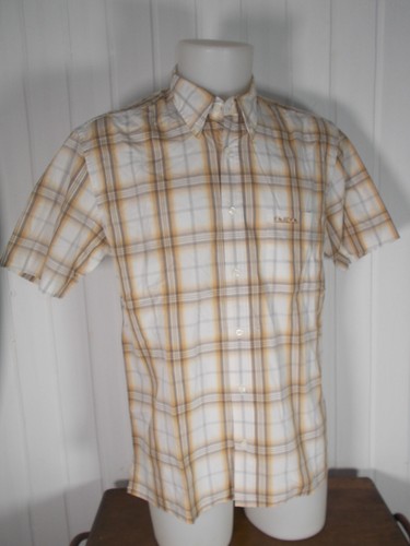 Chemise coton blanc carreaux