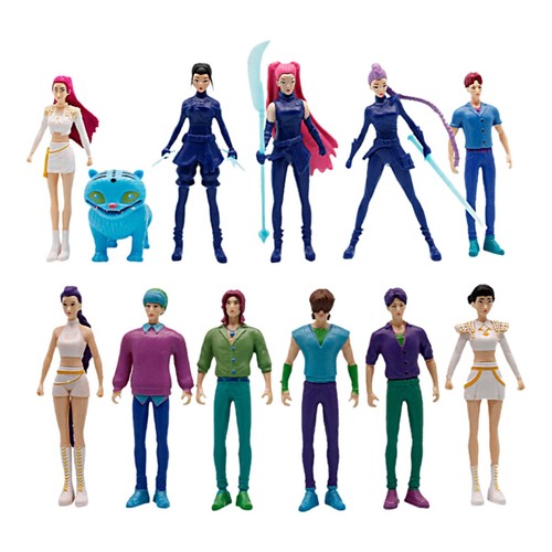 12x figurines kpop chasseurs - 12x,