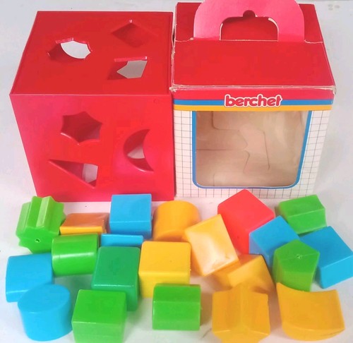 Vintage berchet shape sorter - vintage,