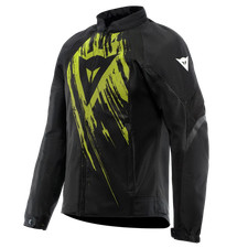 DAINESE HEROSPHERE AIR TEX JACKET Veste de moto d'été Noir/Jaune Fluo Tarmac