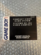 Notice Nintendo Game Boy GB