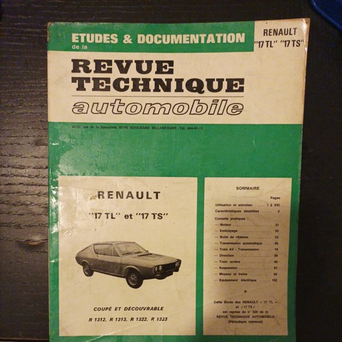 Revue technique renault - technique, 17