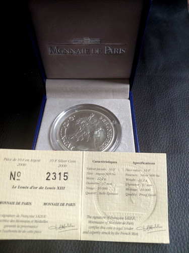 Francs 2000 argent - francs,