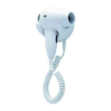 sèche cheveux mural blanc